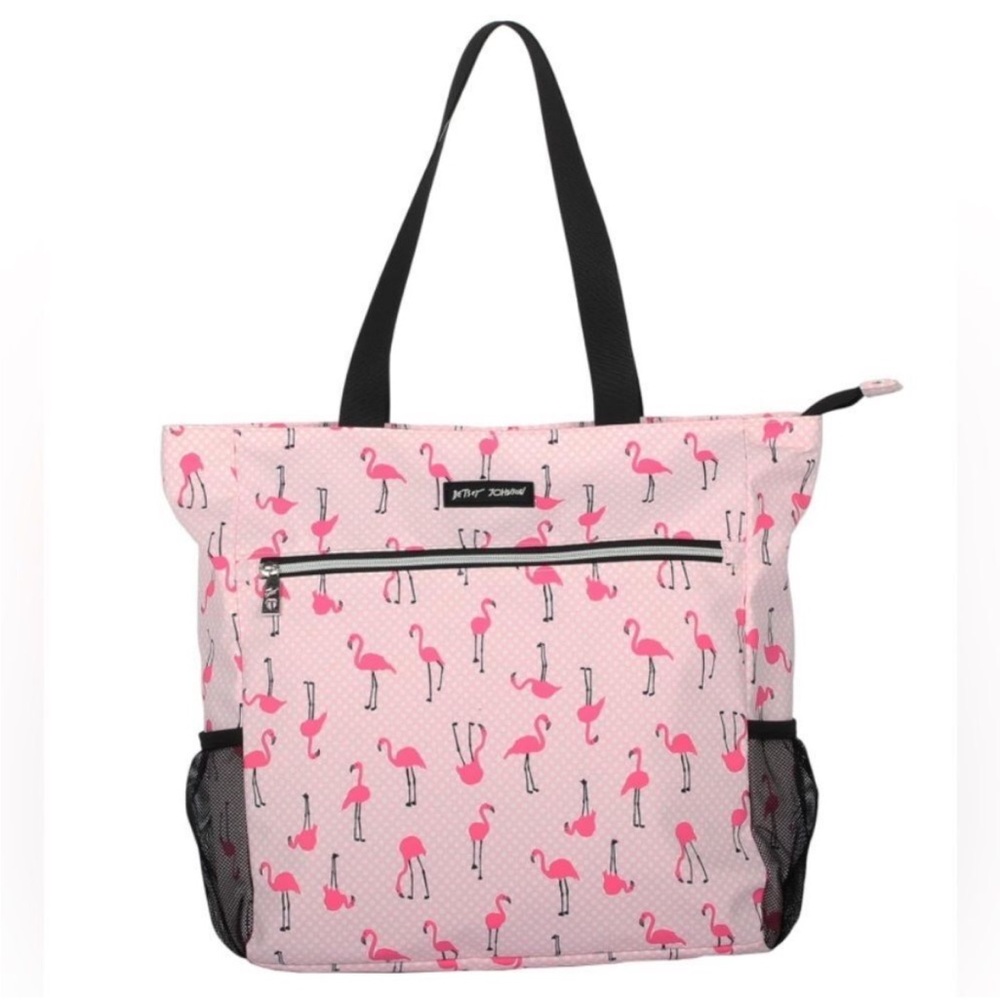 ☀️Betsey Johnson Pink Flamingo Tote Bag - Picture 9 of 13